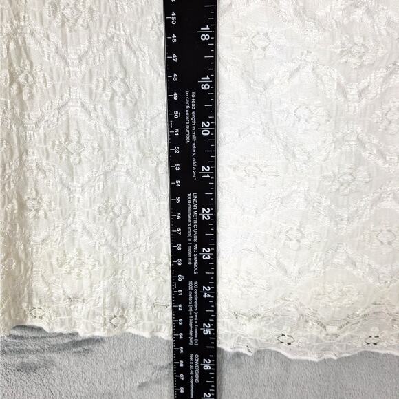 Womens Top Small Angel Floral Lace Twist Front‎ Fairy Coquette Feminine Dainty - Picture 4 of 6